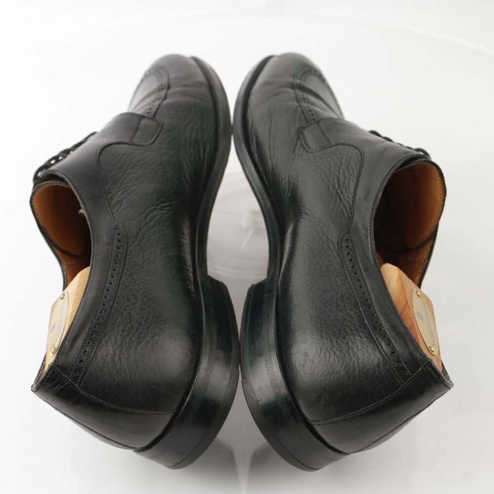 Mezlan Mens Hudson Oxford Size 11 M Black Leather Split Toe Blucher Dress Shoe - Picture 7 of 12